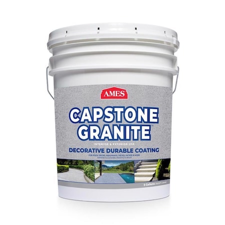 Ames AMES Capstone Granite Gloss Quicksilver Water-Based Acrylic Concrete Floor Paint 5 gal CPG5QS